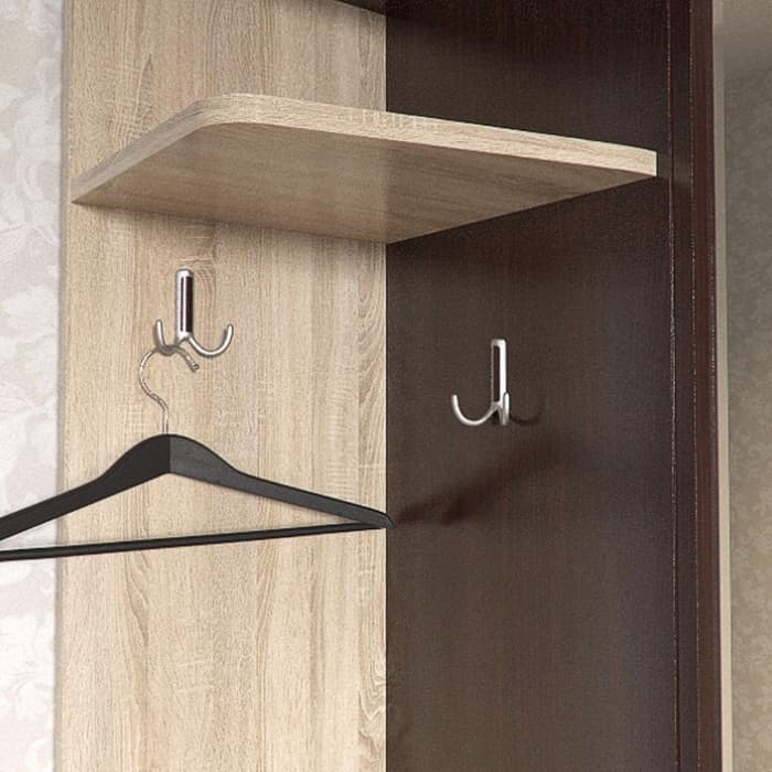 Прихожая «Паола», 1200×375×2020 мм, цвет венге/дуб сонома