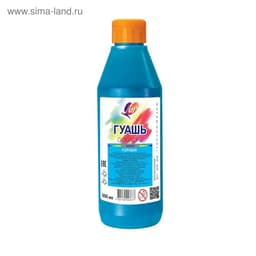 Гуашь «Луч», 500 мл, голубая