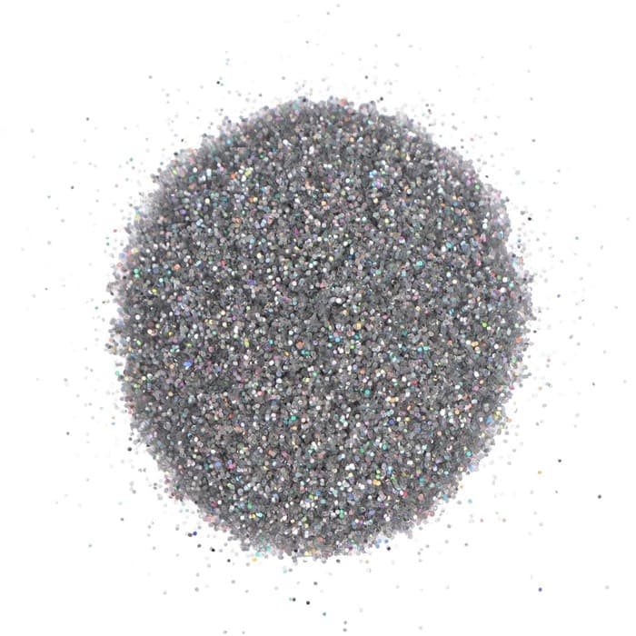 Декоративные блёстки LUXART LuxGlitter (сухие), 20 мл, размер 0.2 мм, голографические серебристые