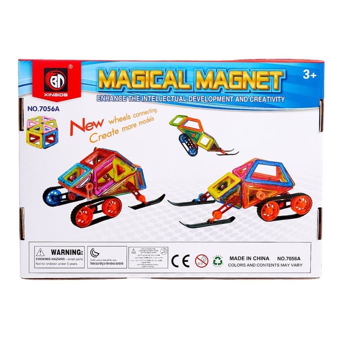 Конструктор магнитный «Магический магнит», 56 деталей
