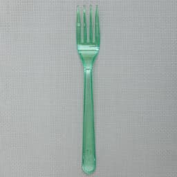 Вилки одноразовые Мистерия, набор 10 шт., 18 см, пластик, зелёные