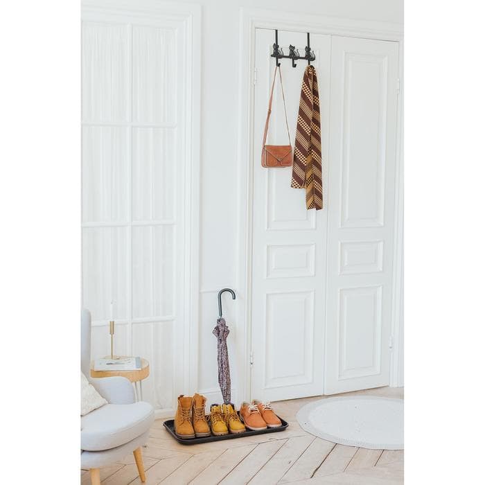 Лоток для обуви, 70×37 см, пластик, чёрный