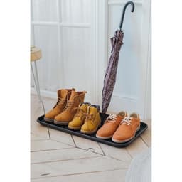 Лоток для обуви, 70×37 см, пластик, чёрный