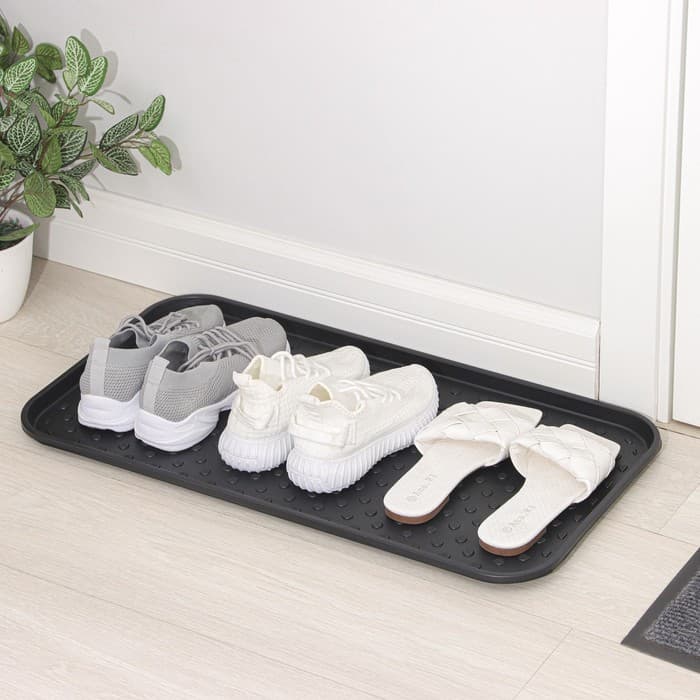 Лоток для обуви, 70×37 см, пластик, чёрный