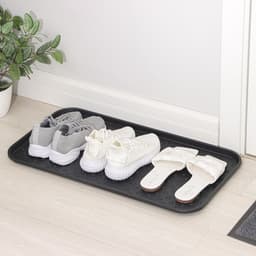 Лоток для обуви, 70×37 см, пластик, чёрный