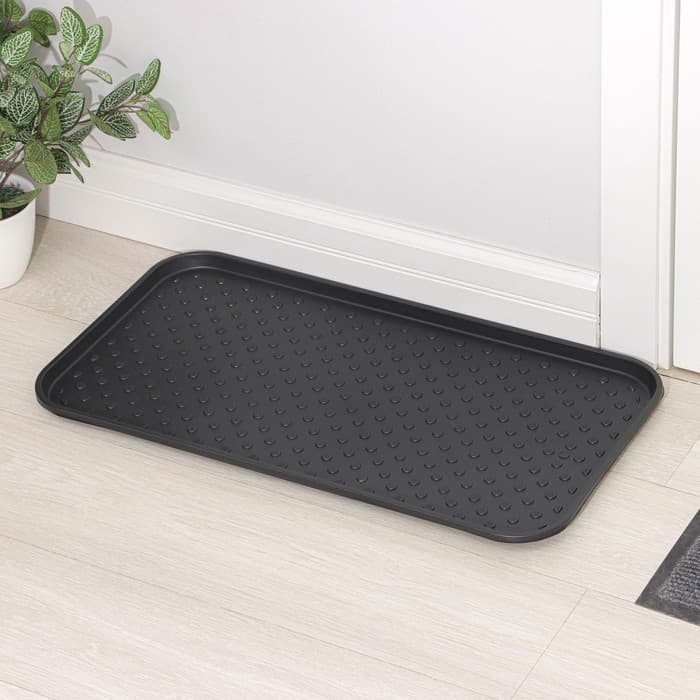 Лоток для обуви, 70×37 см, пластик, чёрный