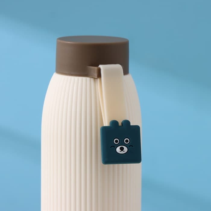 Бутылка для воды «Медвежонок», 300 мл, h=21 см, стекло, МИКС