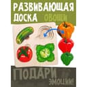 Рамка - вкладыш «Больше - меньше. Овощи», развивающая доска Сегена