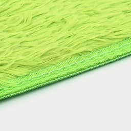 Коврики для ванной и туалета Доляна «Пушистик», 2 шт.: 40×50 см, 50×80 см, цвет зелёный