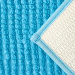 Коврик для дома Доляна «Букли», 50×80 см, голубой