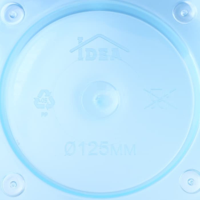 Горшок для орхидей с поддоном IDEA «Деко», 1.2 л, пластиковый, голубой