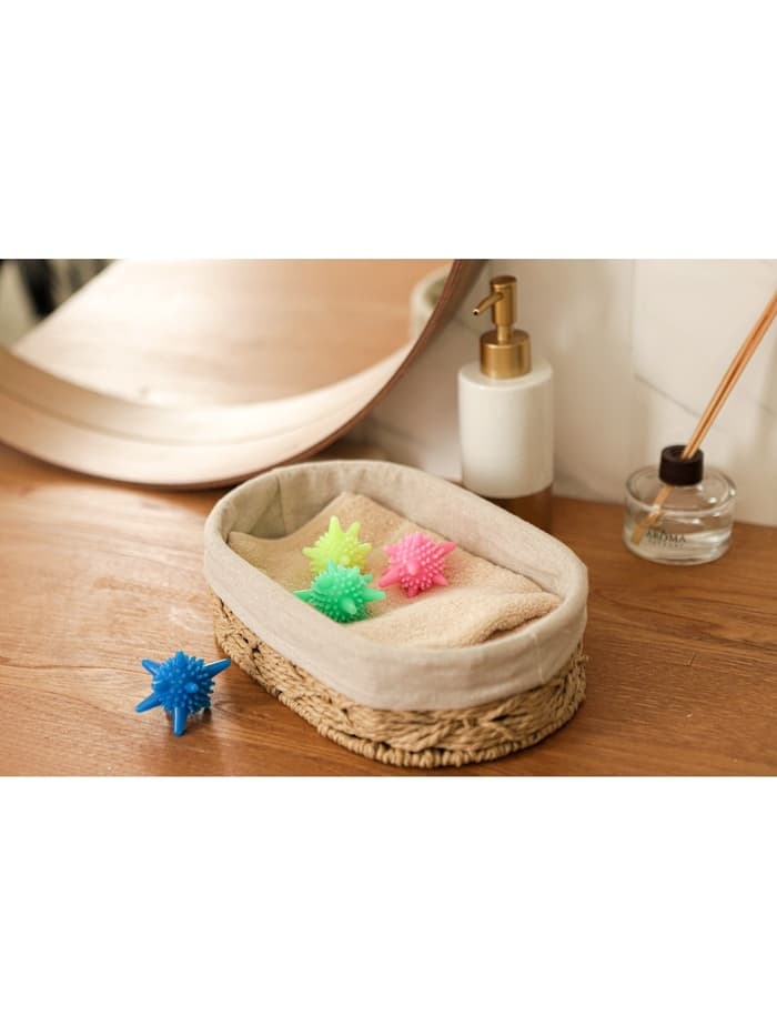 Шарики для стирки белья Доляна, d=6 см, 4 шт., МИКС