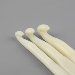 Набор крючков для вязания, d=7/8/9 мм, 14 см, 3 шт., белый