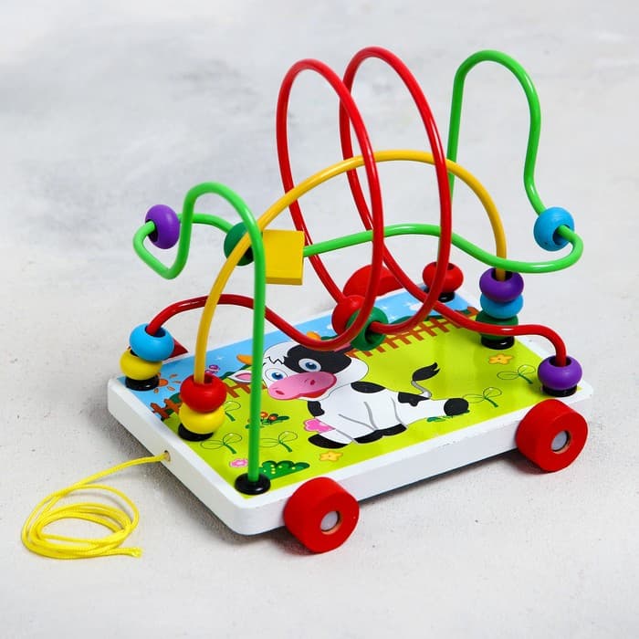 Лабиринт - серпантинка «Коровка», на колесиках