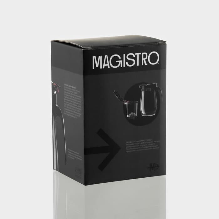 Чайник заварочный гунфу Magistro «Мехико», 750 мл, пластиковое сито, боросиликатное стекло, прозрачный