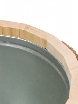 Ведро для бани и сауны, 7 л, липа, оцинкованная вставка, ручка - верёвка, «Добропаровъ»