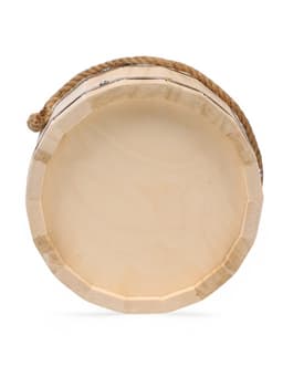 Ведро для бани и сауны, 7 л, липа, оцинкованная вставка, ручка - верёвка, «Добропаровъ»