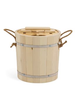 Запарник - ведро для бани и сауны, 13 л, липа, пластиковая вставка, с крышкой, «Добропаровъ»