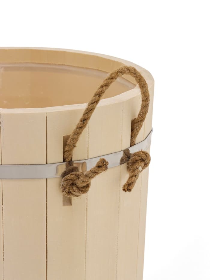 Запарник - ведро для бани и сауны, 13 л, липа, пластиковая вставка, с крышкой, «Добропаровъ»