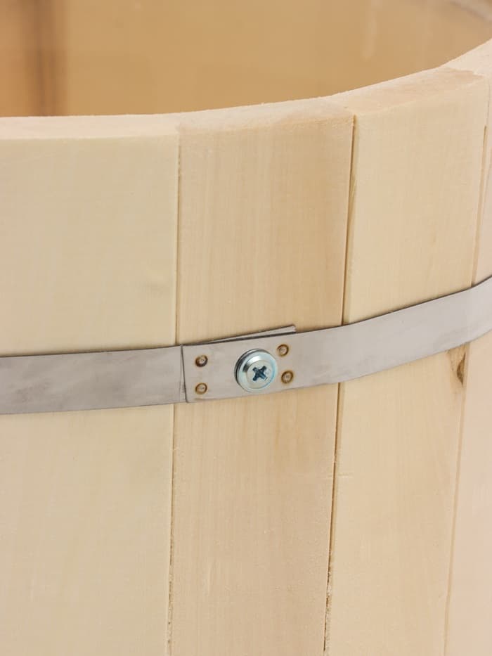 Запарник - ведро для бани и сауны, 13 л, липа, пластиковая вставка, с крышкой, «Добропаровъ»