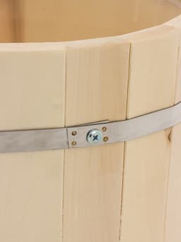 Запарник - ведро для бани и сауны, 13 л, липа, пластиковая вставка, с крышкой, «Добропаровъ»