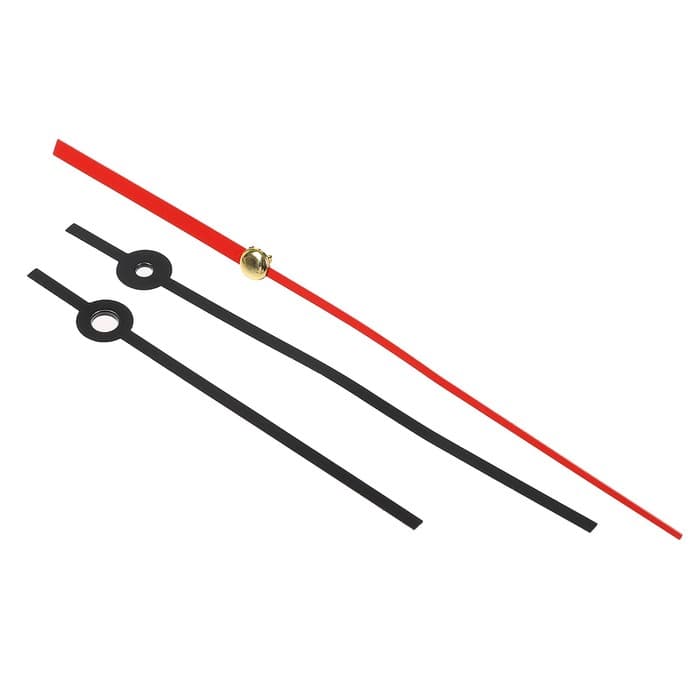 Комплект стрелок для часов, 3 шт., 83/114/165, чёрные