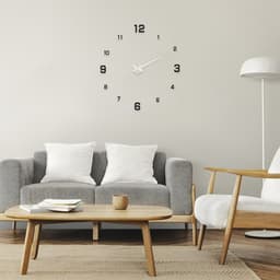 Часы настенные интерьерные «Эндерлин», 3D, наклейка, бесшумные, плавный ход, d=120 см