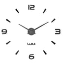 Часы настенные интерьерные большие, 3d «Кавалье», плавный ход, наклейка, d=120 см, чёрные