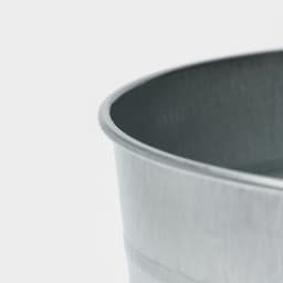 Вазон оцинкованный с ручками, 7 л, d=21 см, h=29 см, ГОСТ