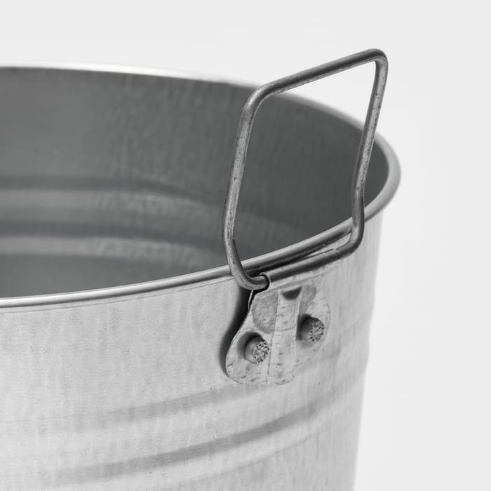 Вазон оцинкованный с ручками, 7 л, d=21 см, h=29 см, ГОСТ