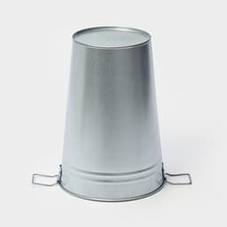 Вазон оцинкованный с ручками, 7 л, d=21 см, h=29 см, ГОСТ