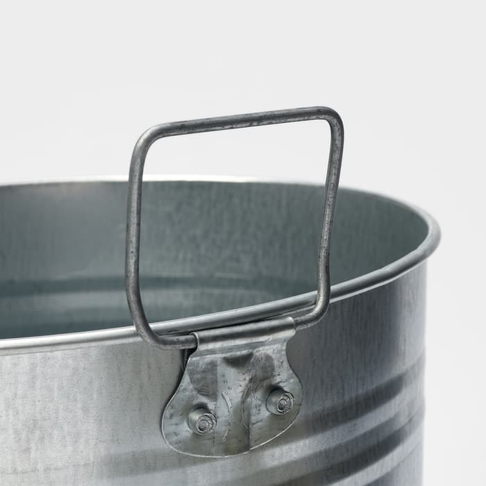 Вазон оцинкованный с ручками, 11 л, d=21 см, h=49 см, ГОСТ