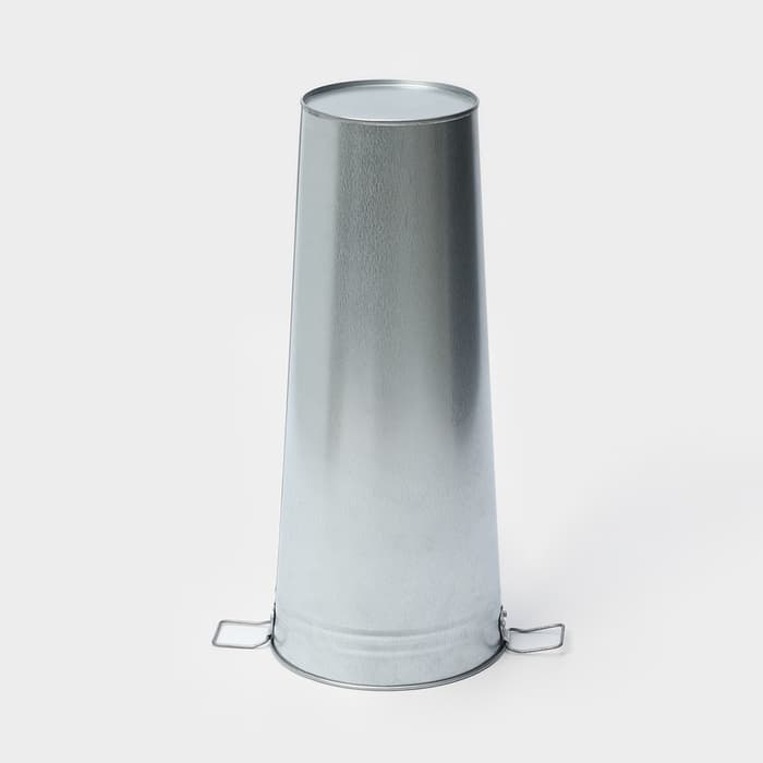 Вазон оцинкованный с ручками, 11 л, d=21 см, h=49 см, ГОСТ