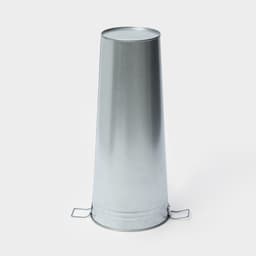 Вазон оцинкованный с ручками, 11 л, d=21 см, h=49 см, ГОСТ