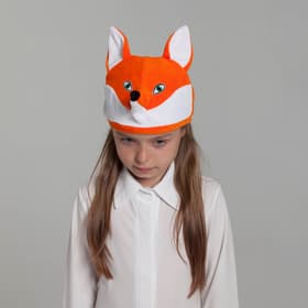 Карнавальная шапка «Лиса», велюр, хлопок, р-р 52-57
