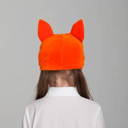Карнавальная шапка «Лиса», велюр, хлопок, р-р 52-57