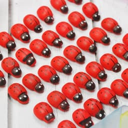 Наклейки «Божьи коровки», красные, набор 40 шт., размер 1 шт.: 1×1.2 см