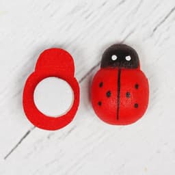 Наклейки «Божьи коровки», красные, набор 40 шт., размер 1 шт.: 1×1.2 см