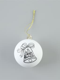 Ёлочный шар под роспись «Колокольчик», размер — 6 см