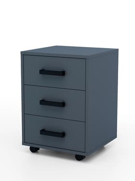 Тумба выкатная «Клик Мебель», на колёсиках, 420×400×585 мм, цвет тёмно - серый