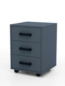 Тумба выкатная «Клик Мебель», на колёсиках, 420×400×585 мм, цвет тёмно - серый