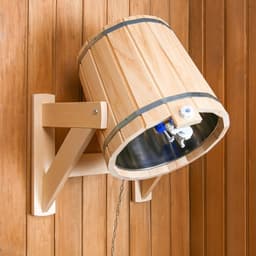 Обливное устройство для бани, 15 л, липа, вставка из нержавеющей стали, «Добропаровъ»