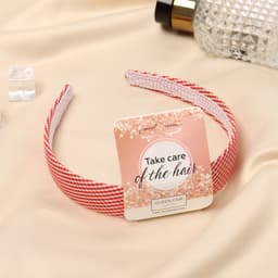 Ободок для волос QF «Классика», клетка, 2.5 см, МИКС