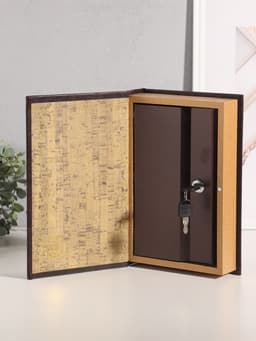 Шкатулка - книга сейф «Король», дерево, искусственная кожа, 26×17×5 см