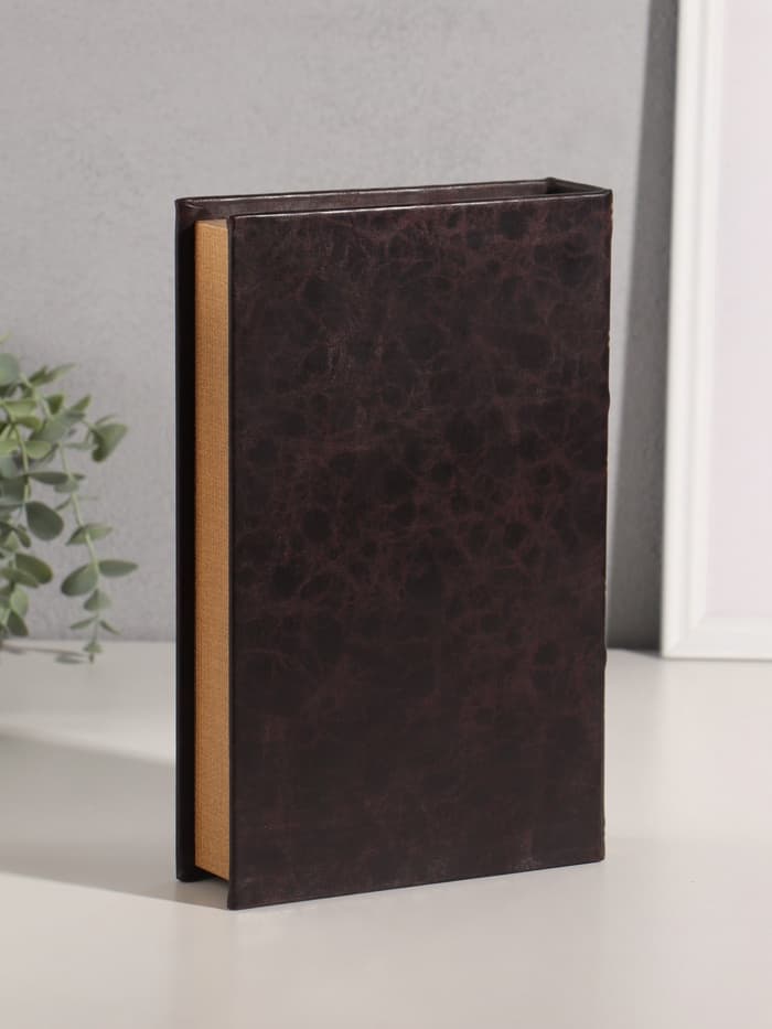 Шкатулка - книга сейф «Король», дерево, искусственная кожа, 26×17×5 см