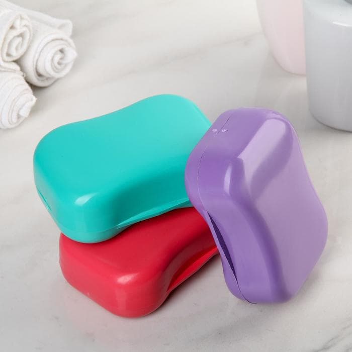 Мыльница дорожная, 11×7×4 см, МИКС