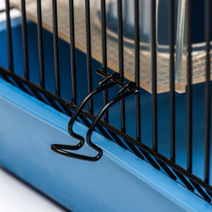 Клетка для грызунов малая, 40×25×22 см, с лабиринтом, колесом и домом, цвет МИКС