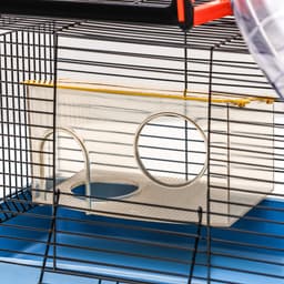 Клетка для грызунов малая, 40×25×22 см, с лабиринтом, колесом и домом, цвет МИКС