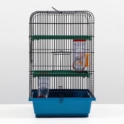 Клетка для грызунов «Дом», 39×29×49 см, трехярусная, цвет МИКС