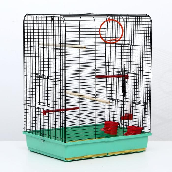 Клетка «Грация», 4 яруса, 50×36×65 см, микс цветов